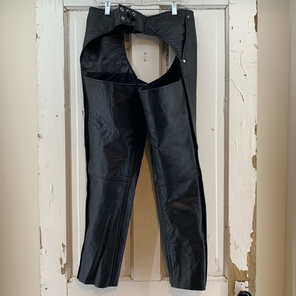 Zony Inc Black Leather Chaps - Picture 6 of 16